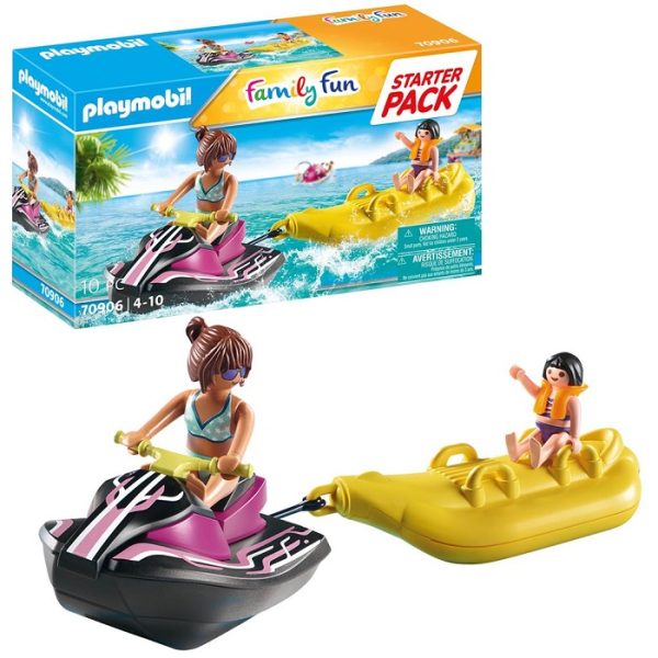 Playmobil Family Fun 70906 Starter Pack Moto de Agua con bote banana